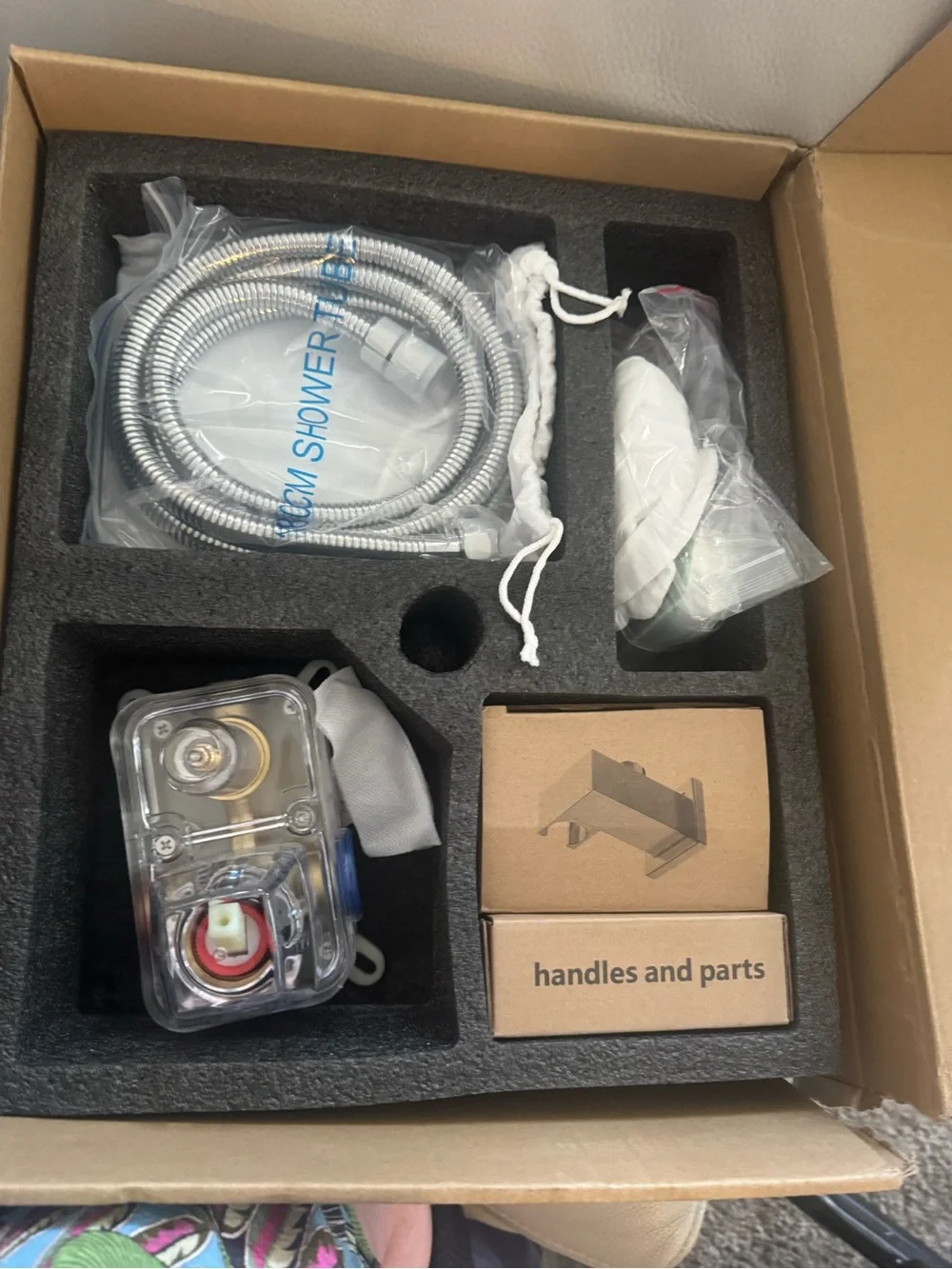 SR SUN RISE 12 Inch Square Shower System, Rain Shower Head and Slide Bar Hand...